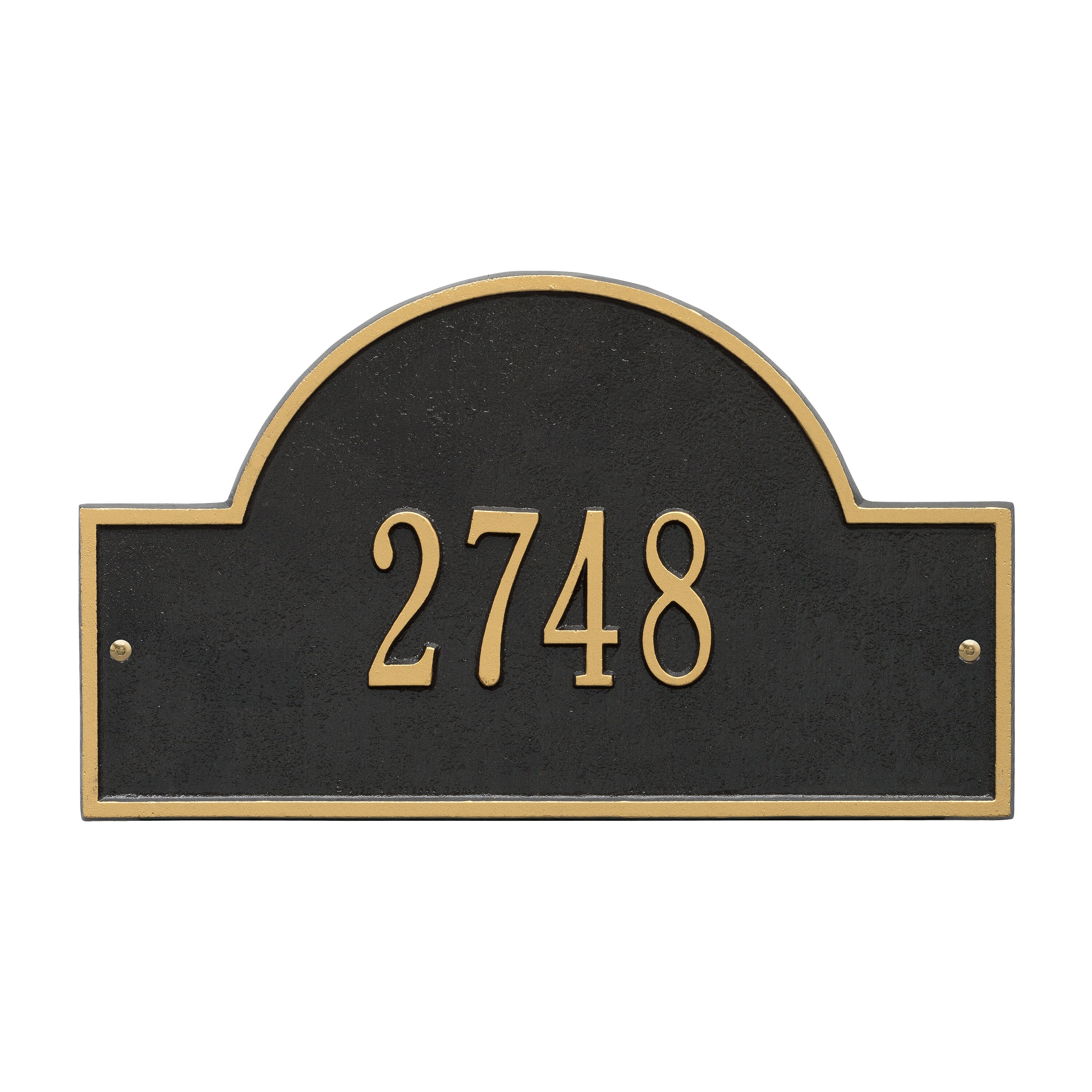 Arch Marker Standard Wall Address Plaque