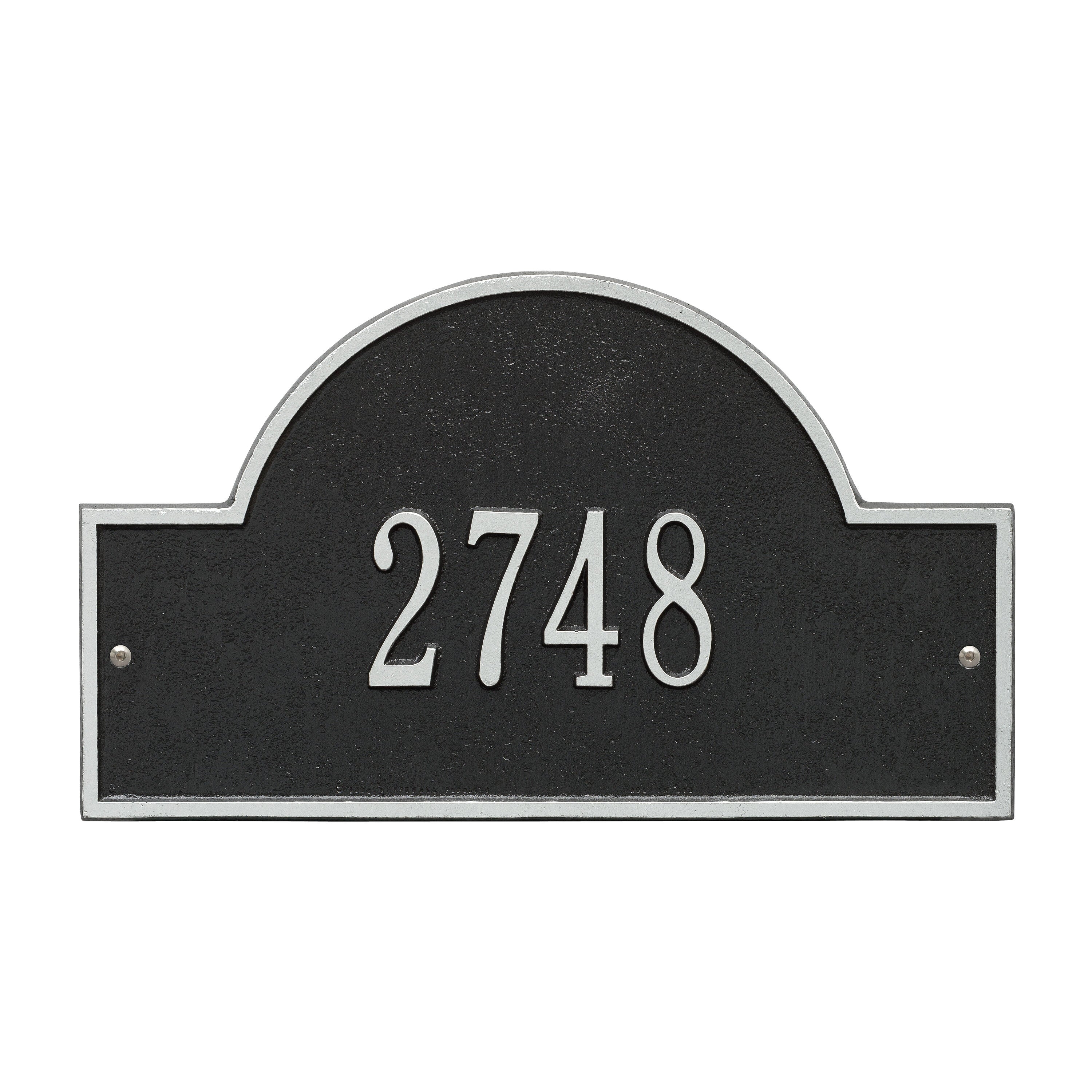 Arch Marker Standard Wall Address Plaque