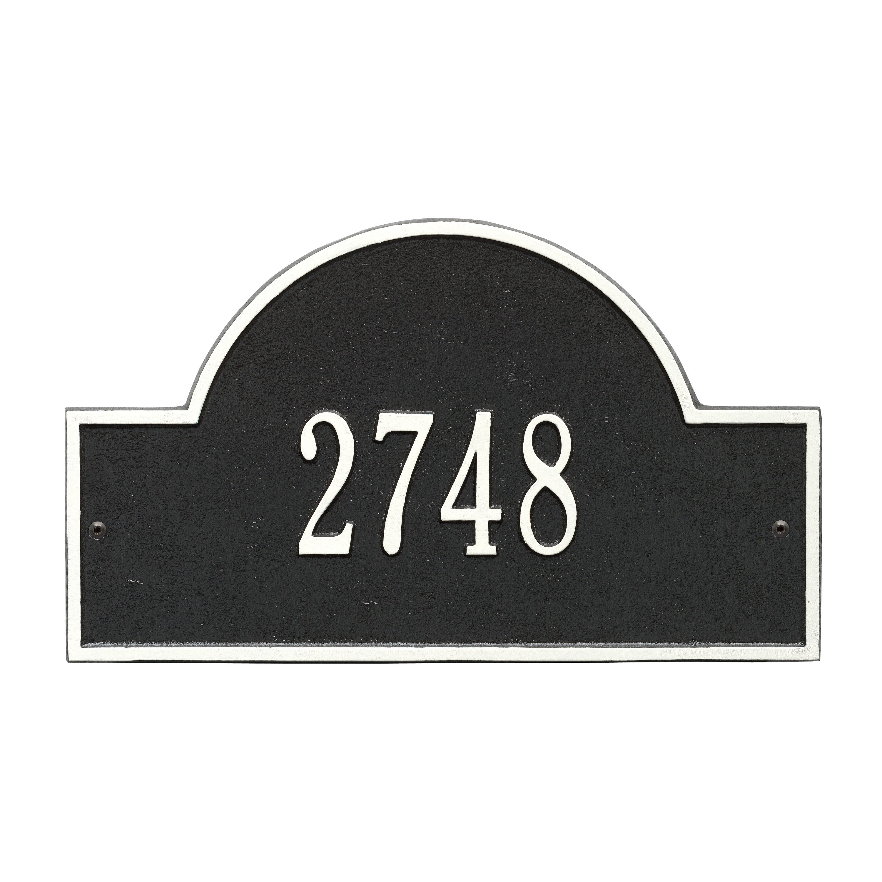Arch Marker Standard Wall Address Plaque