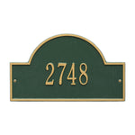 Arch Marker Standard Wall Address Plaque