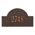 Arch Marker Standard Wall Address Plaque