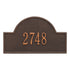 Arch Marker Standard Wall Address Plaque