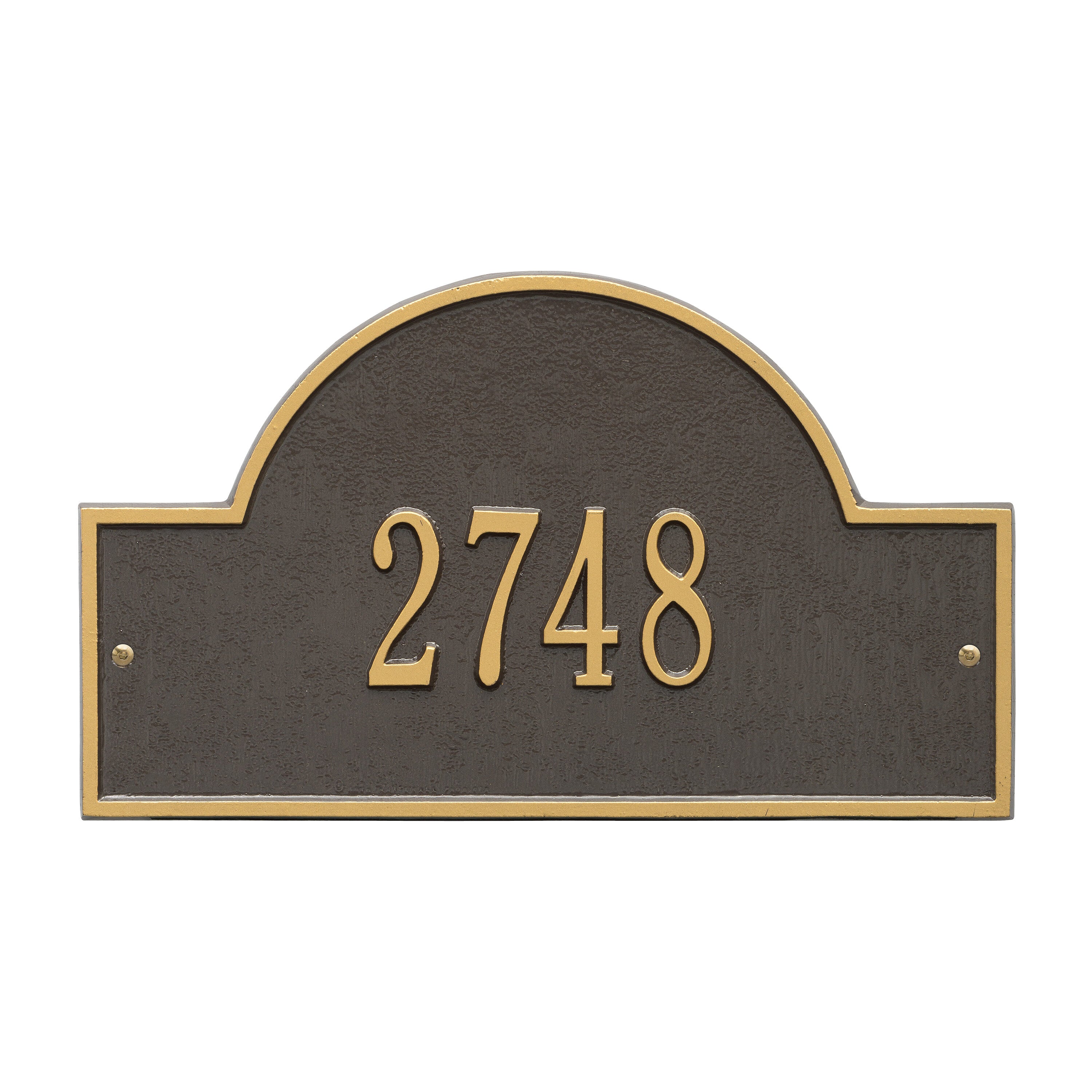 Arch Marker Standard Wall Address Plaque
