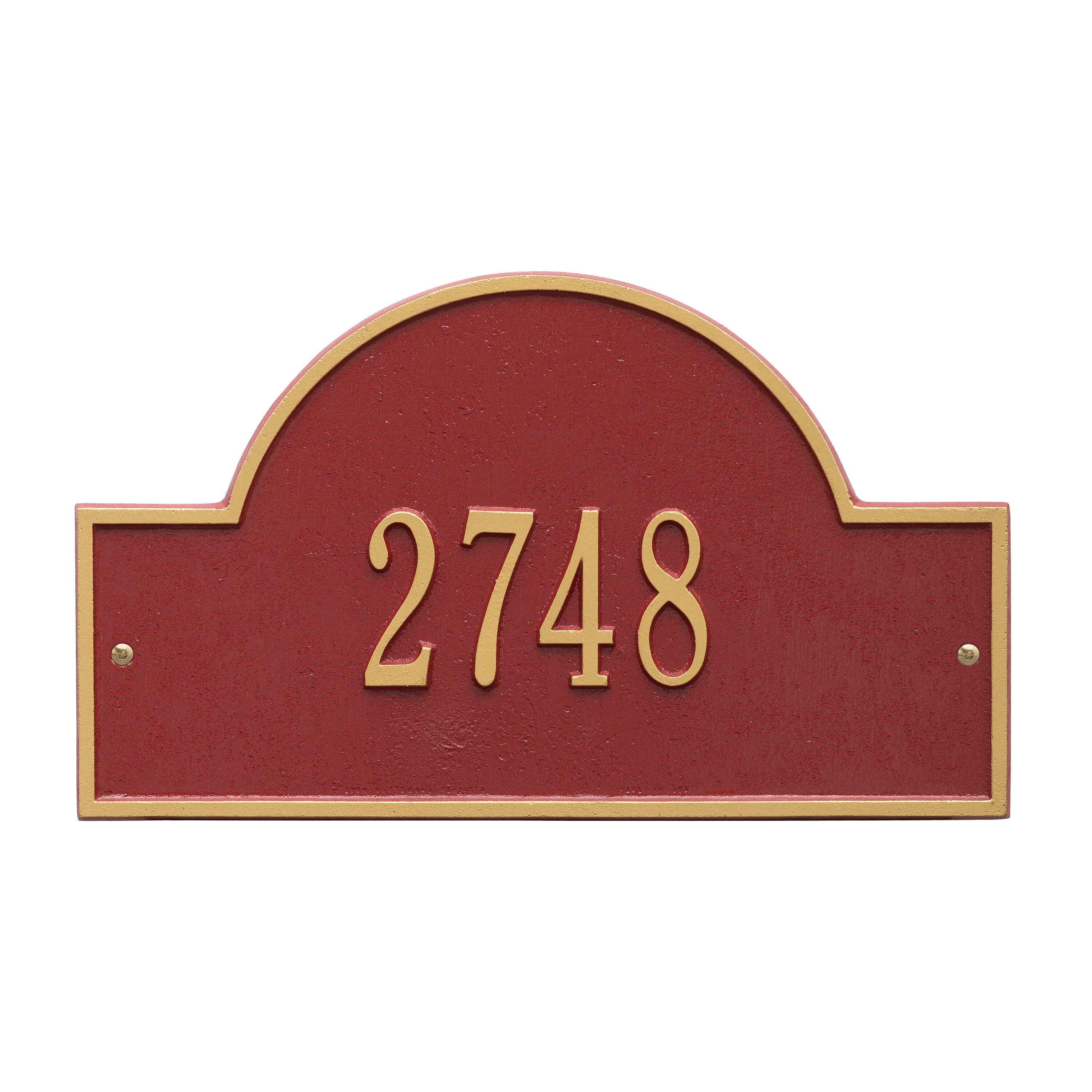 Arch Marker Standard Wall Address Plaque
