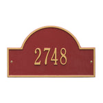 Arch Marker Standard Wall Address Plaque