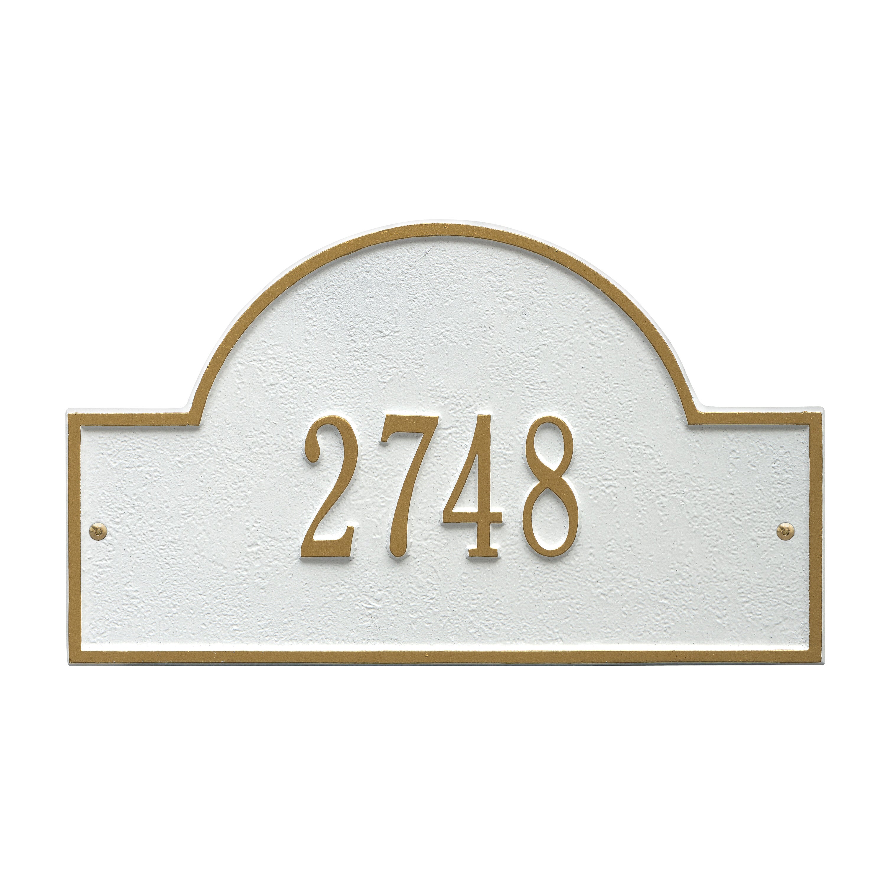 Arch Marker Standard Wall Address Plaque