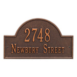 Arch Marker Standard Wall Address Plaque
