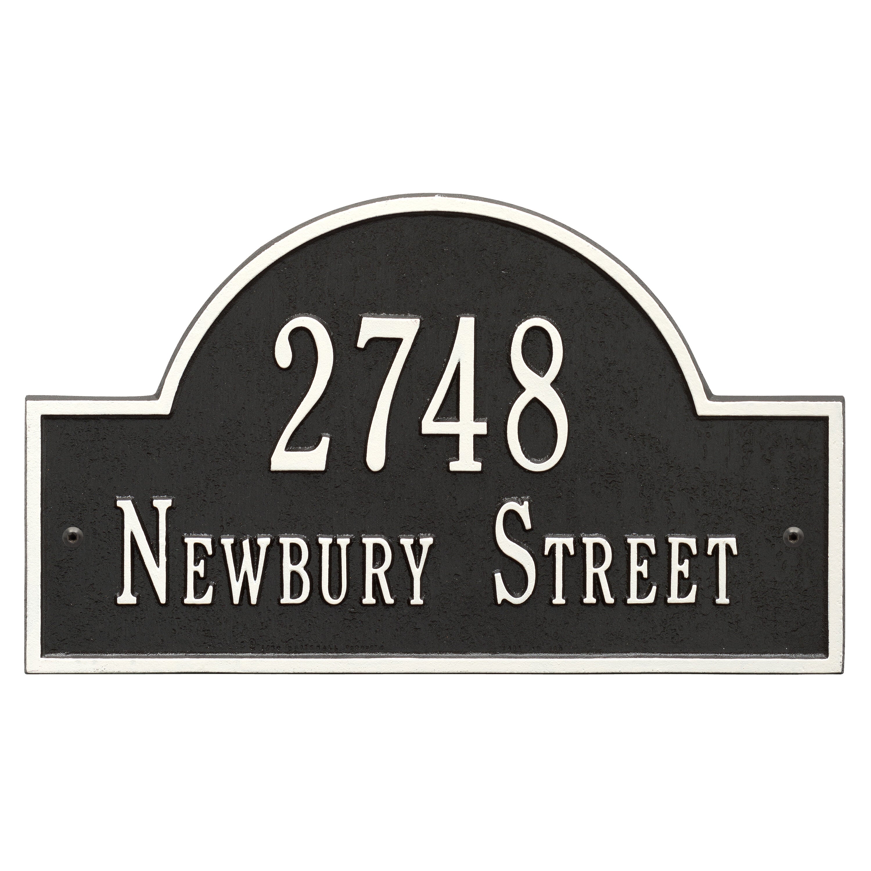 Arch Marker Standard Wall Address Plaque