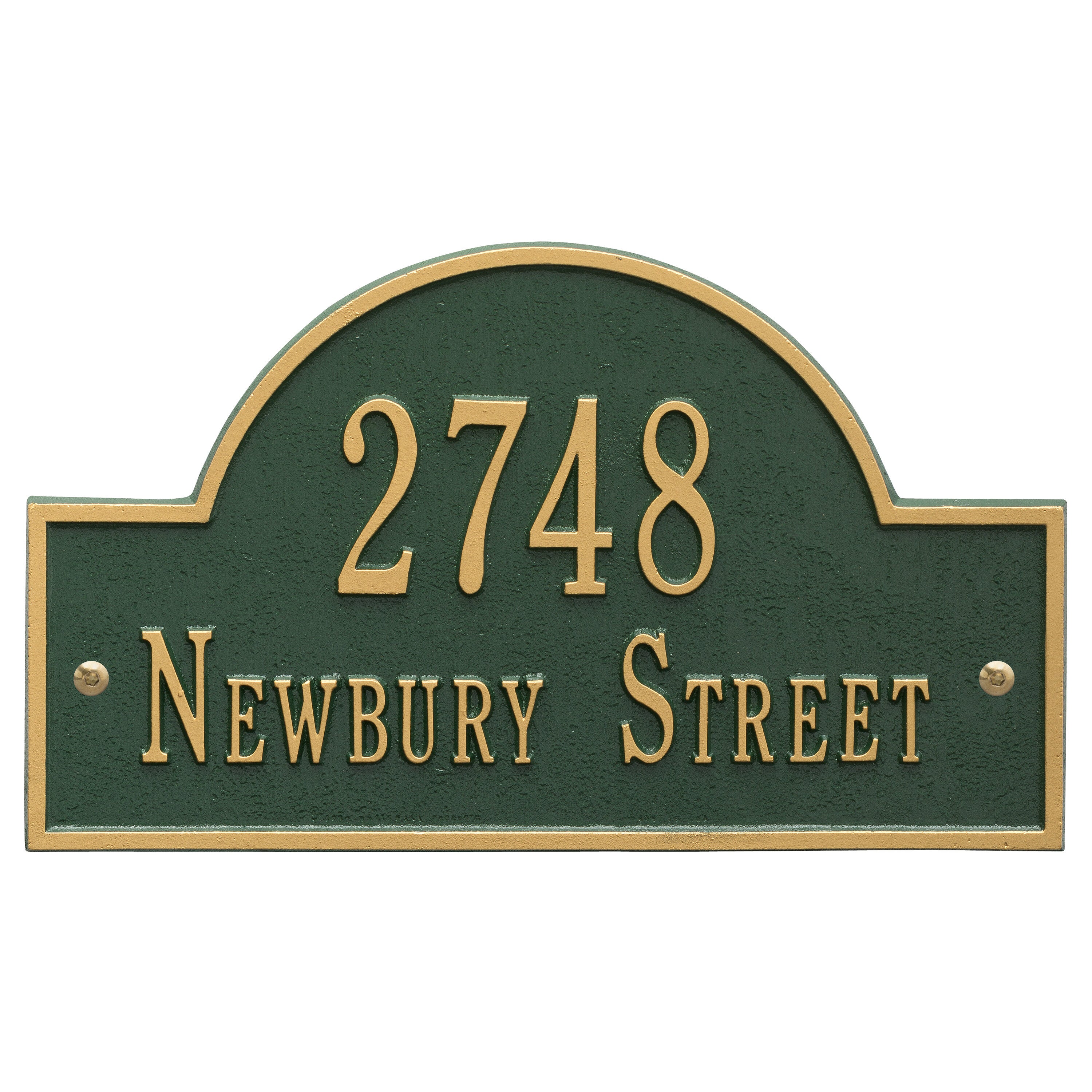 Arch Marker Standard Wall Address Plaque