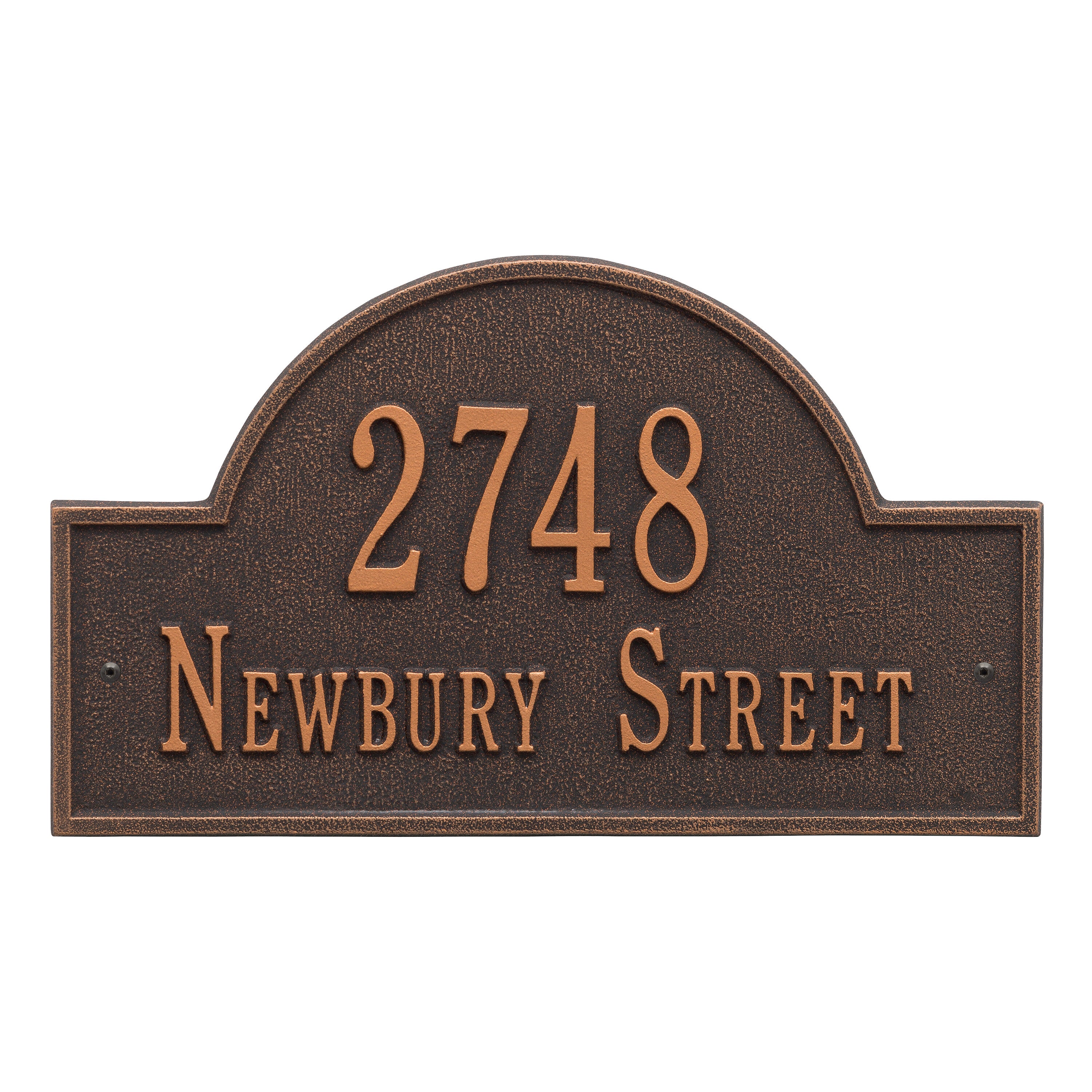 Arch Marker Standard Wall Address Plaque