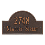 Arch Marker Standard Wall Address Plaque