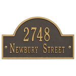 Arch Marker Standard Wall Address Plaque