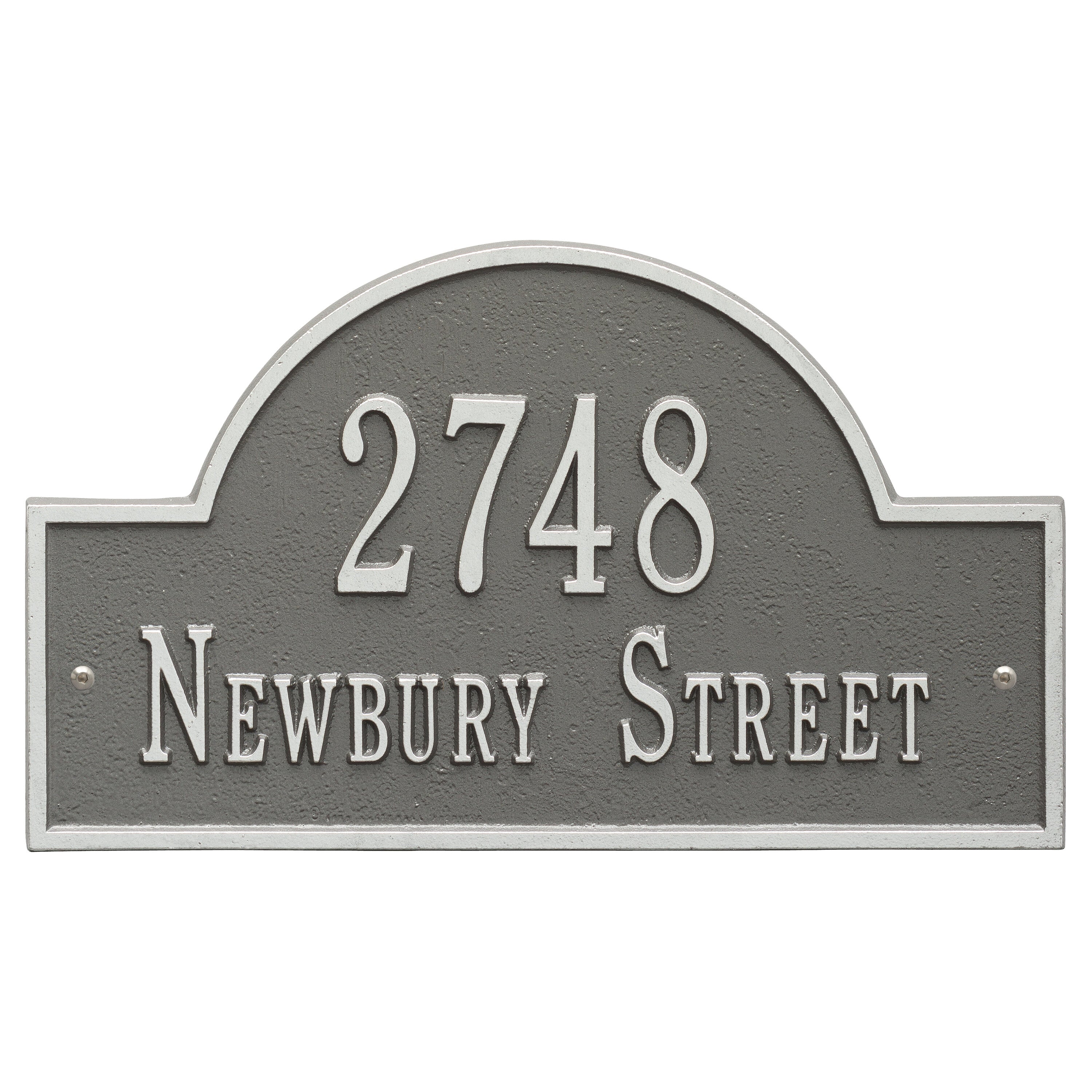 Arch Marker Standard Wall Address Plaque