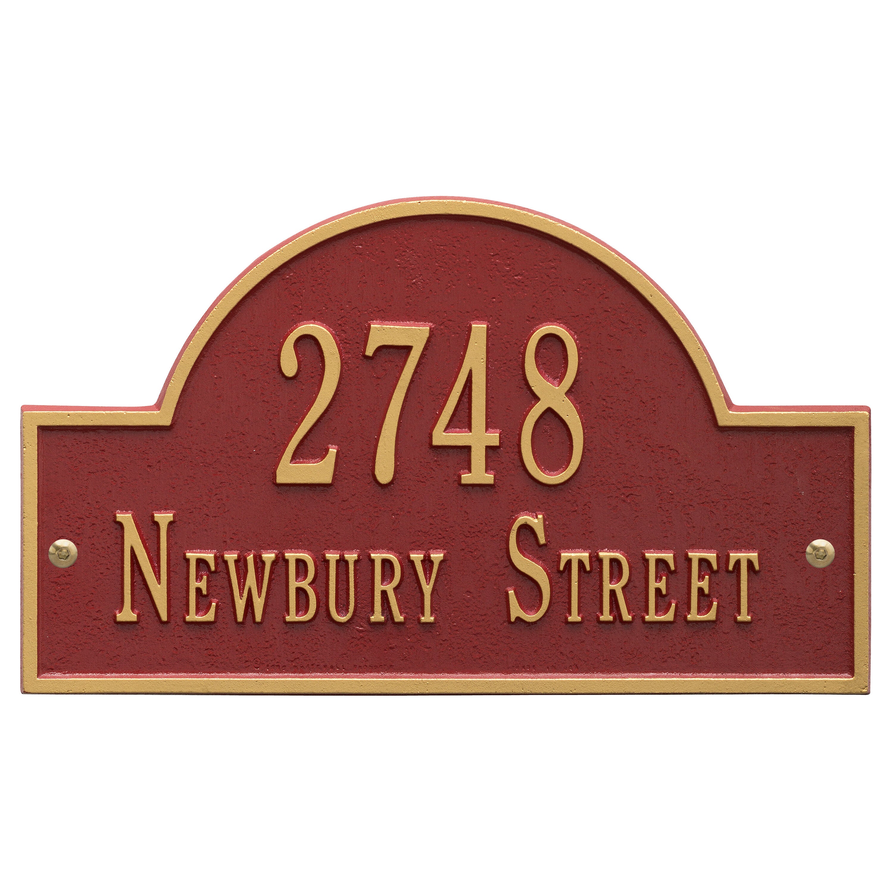 Arch Marker Standard Wall Address Plaque