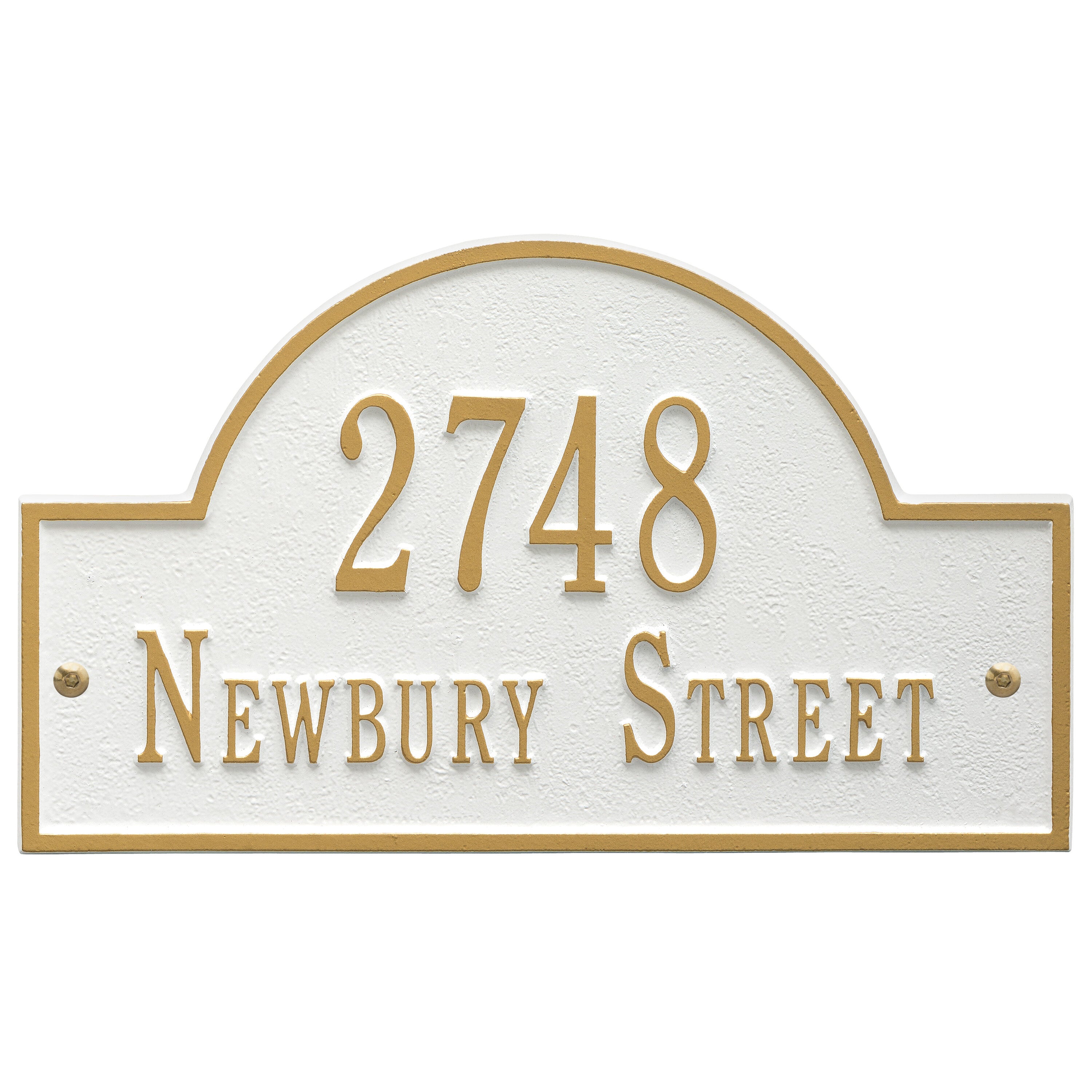Arch Marker Standard Wall Address Plaque