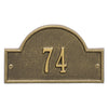 Arch Marker Wall Address Plaque (Petite Size)