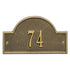 Arch Marker Petite Wall Address Plaque
