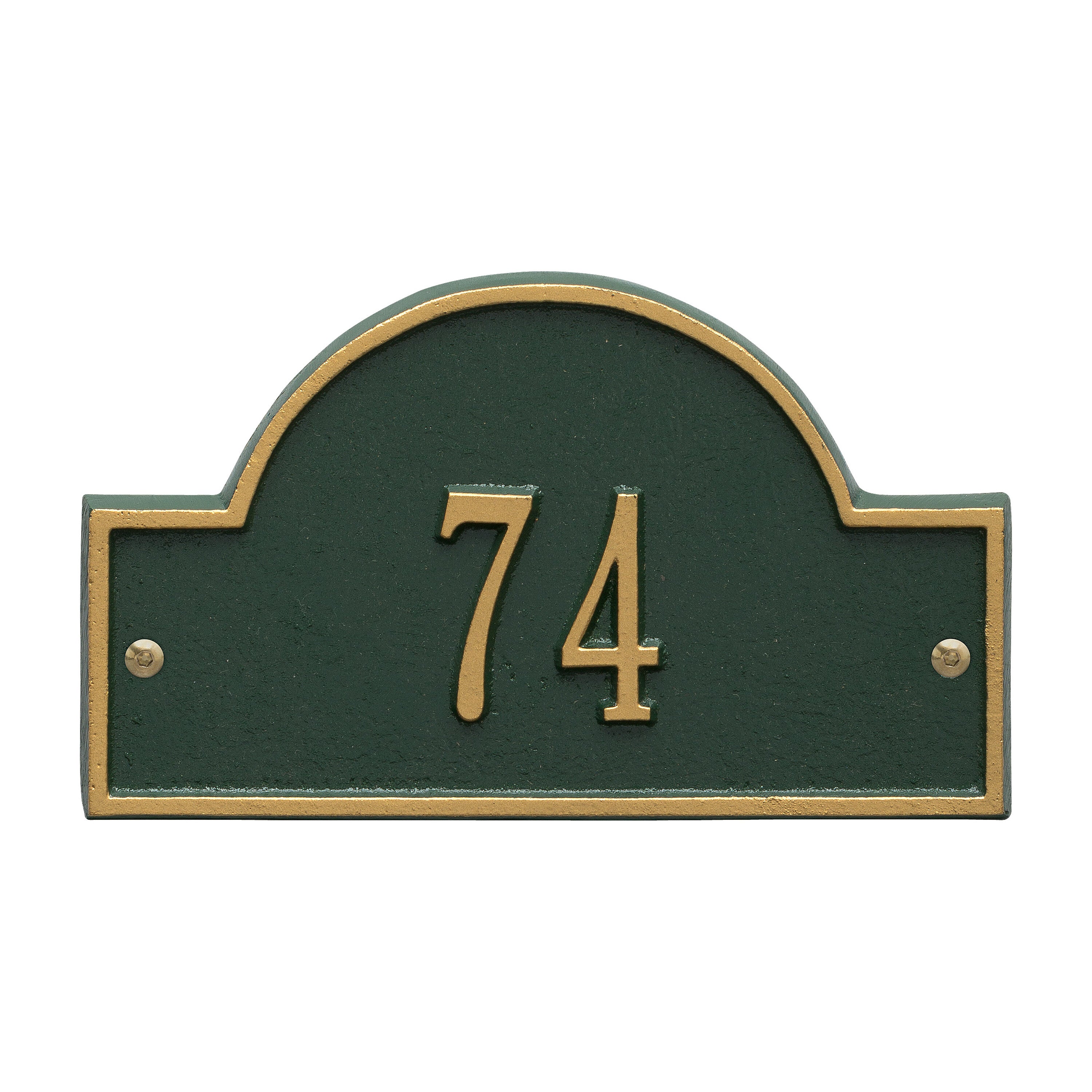 Arch Marker Petite Wall Address Plaque