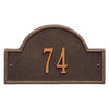 Arch Marker Wall Address Plaque (Petite Size)