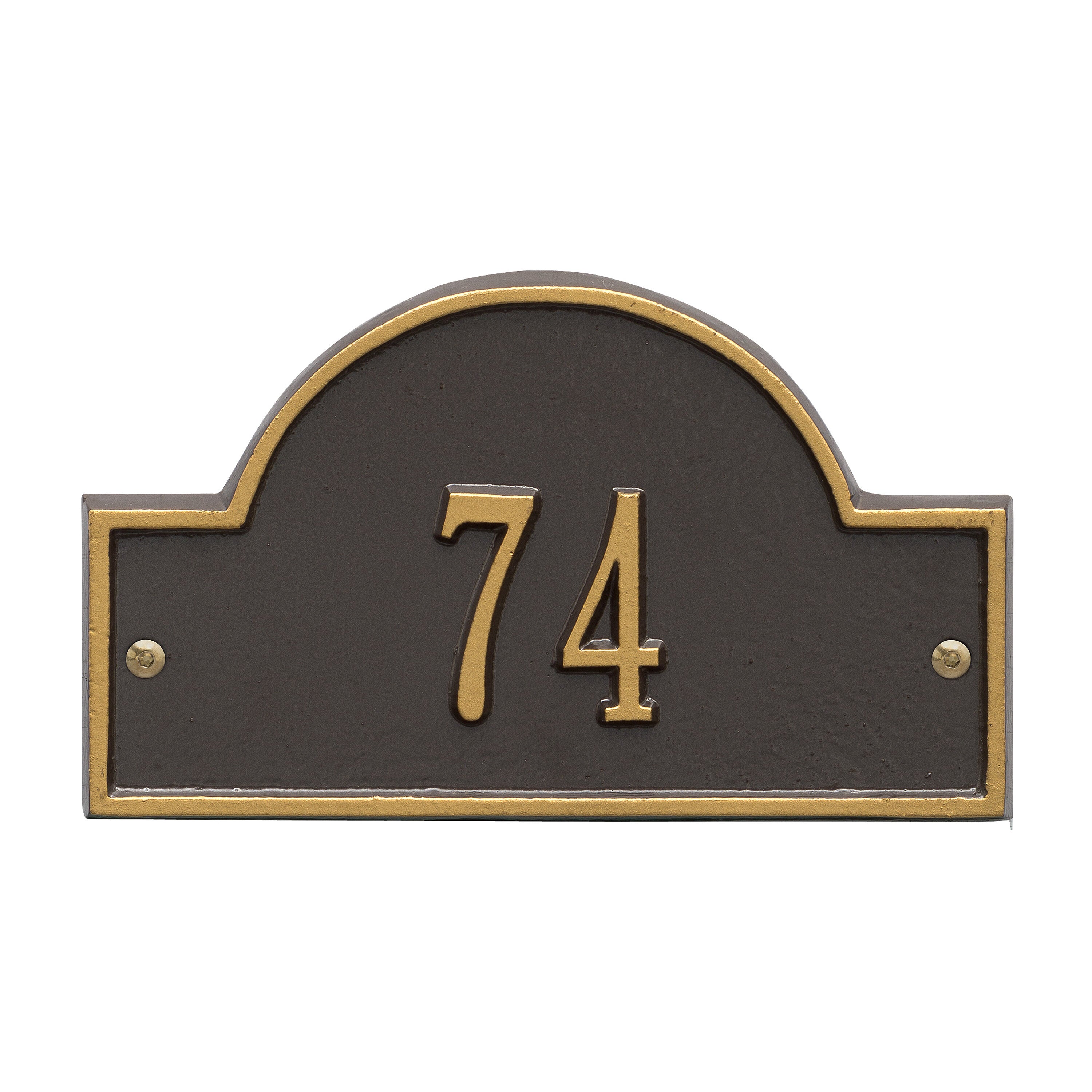 Arch Marker Petite Wall Address Plaque