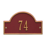 Arch Marker Petite Wall Address Plaque