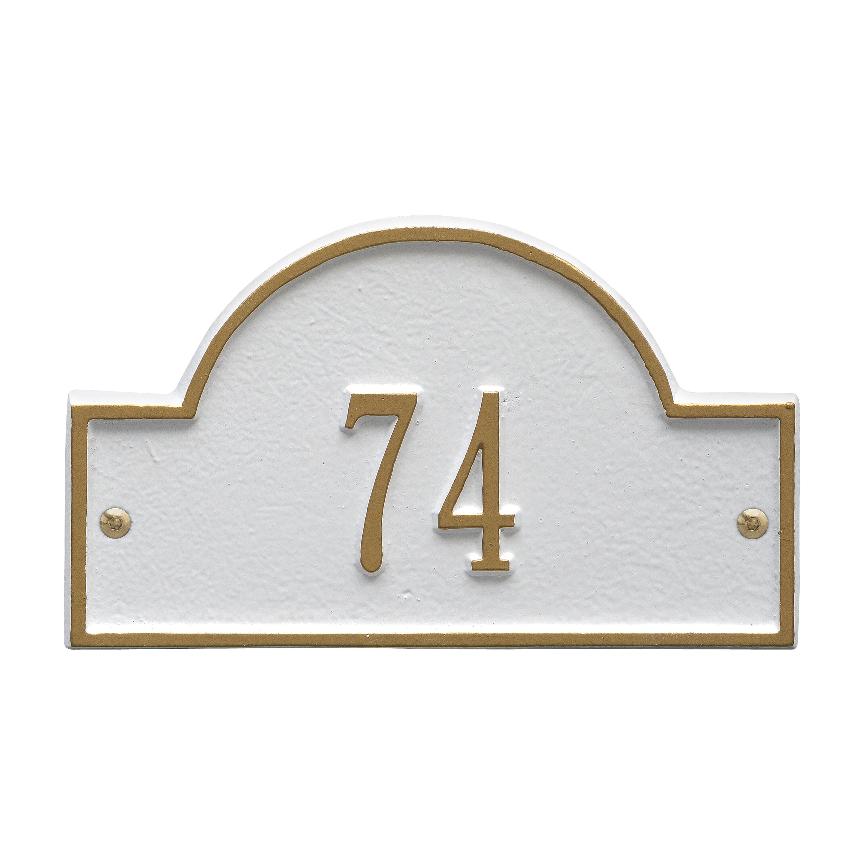 Arch Marker Petite Wall Address Plaque