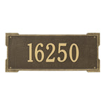 Roanoke Estate Wall Address Plaque