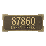 Roanoke Estate Wall Address Plaque