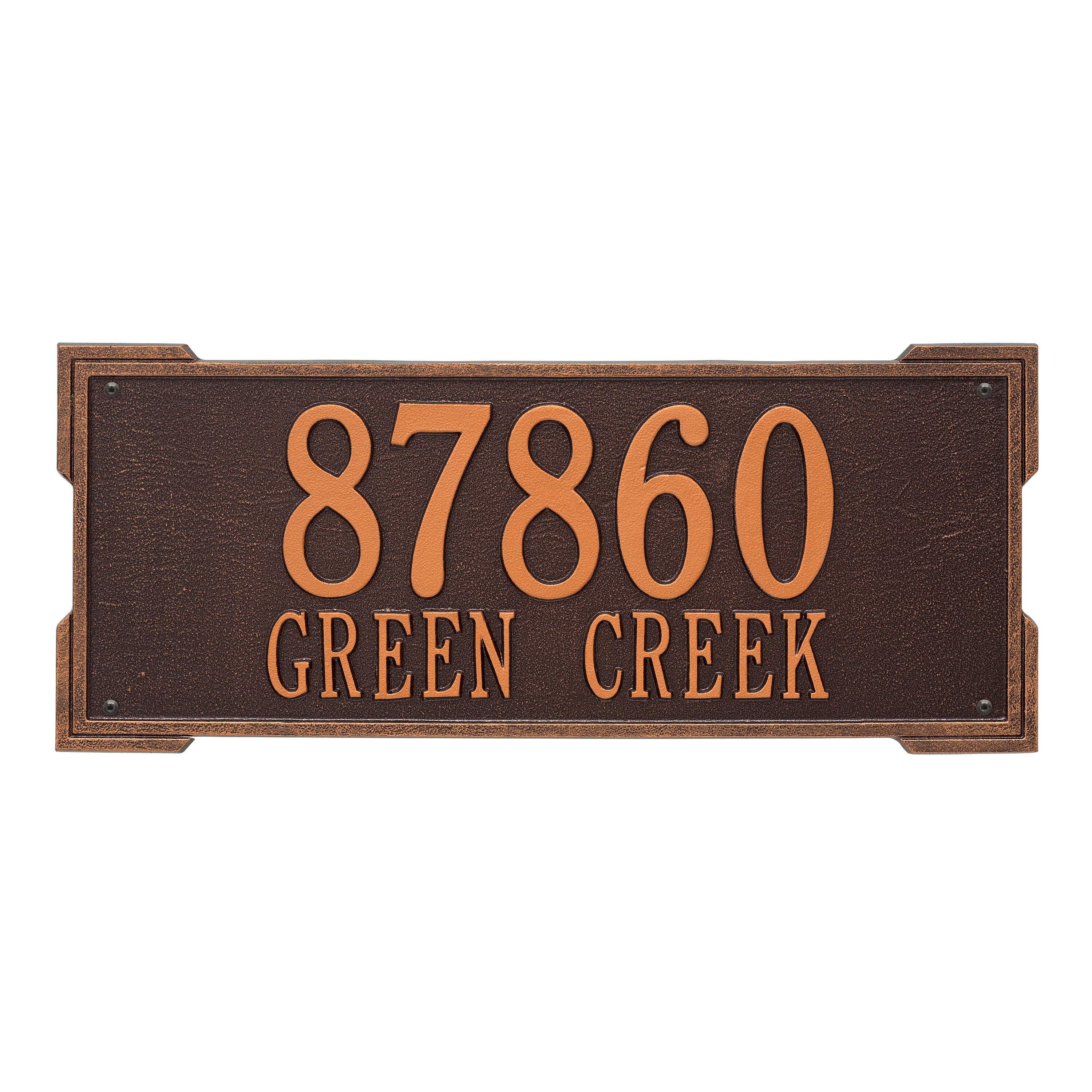 Roanoke Estate Wall Address Plaque