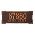 Roanoke Estate Wall Address Plaque