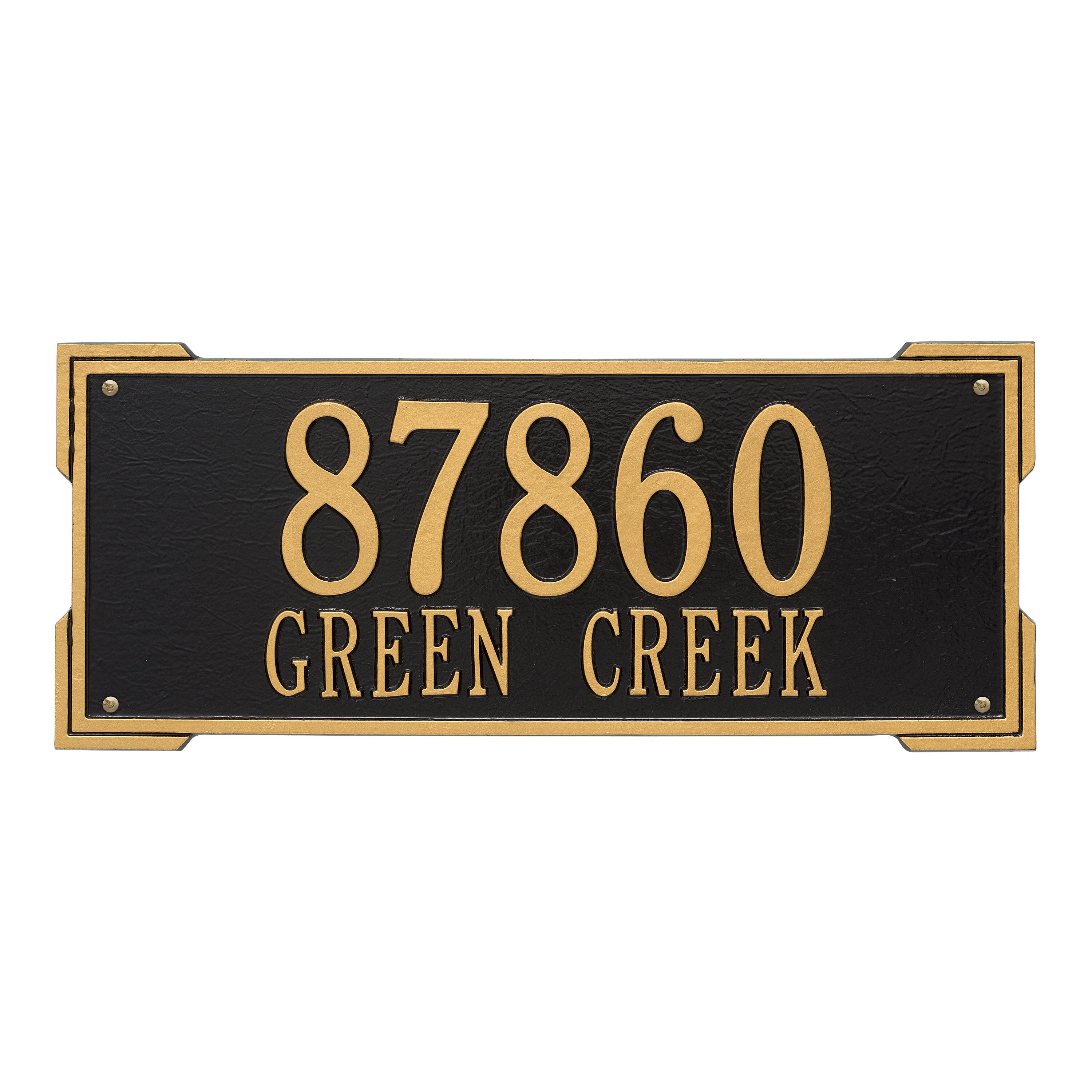 Roanoke Estate Wall Address Plaque