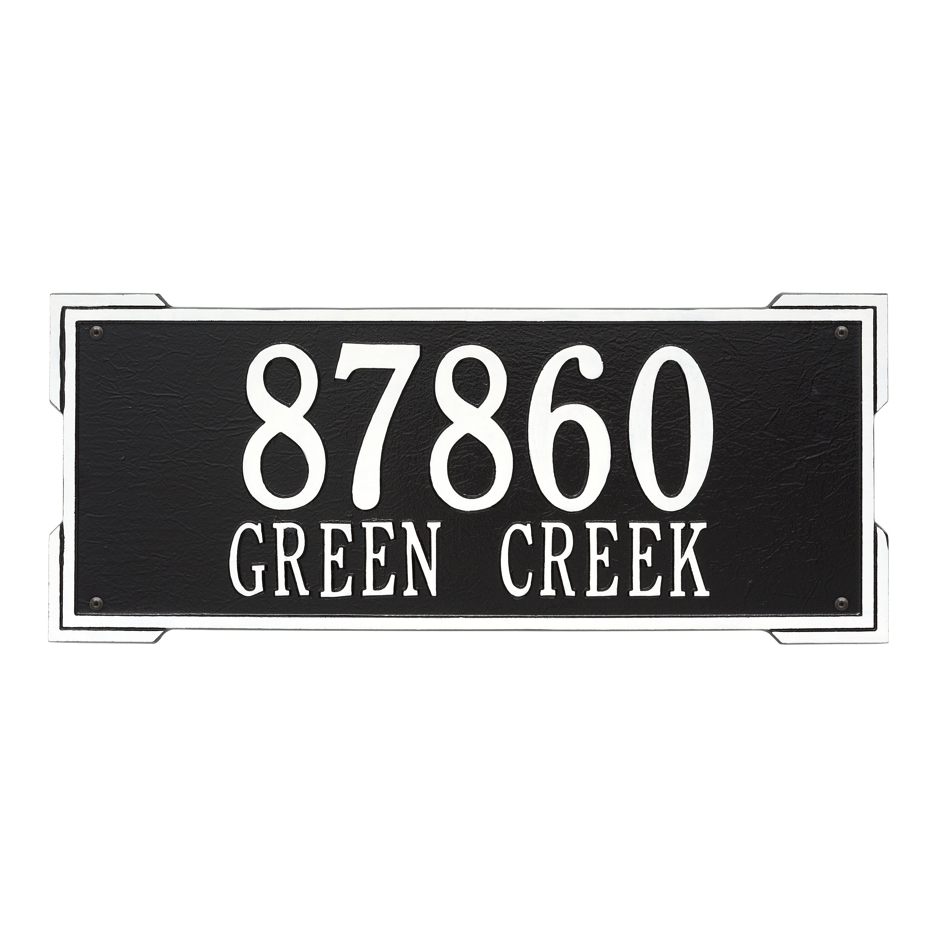 Roanoke Estate Wall Address Plaque