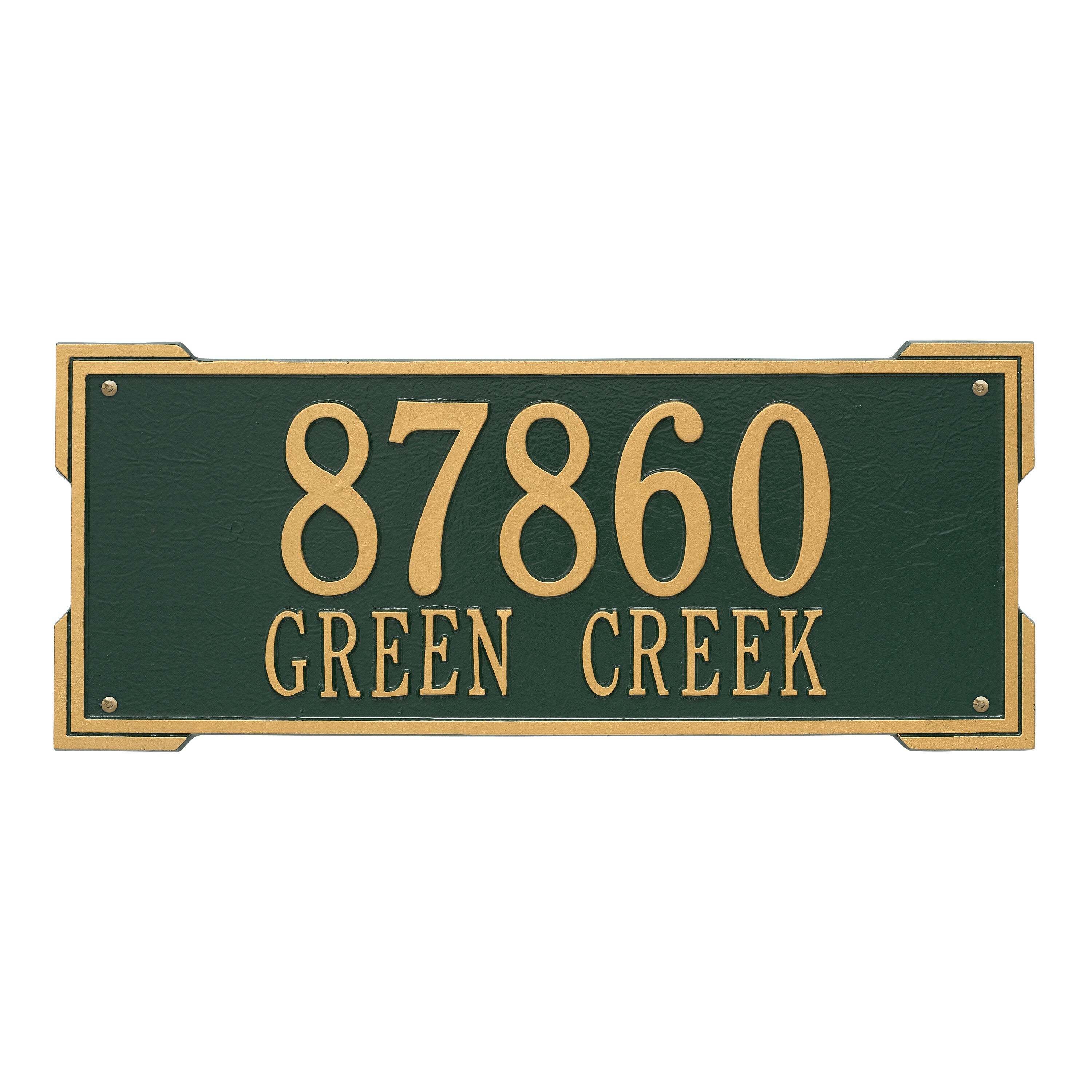 Roanoke Estate Wall Address Plaque