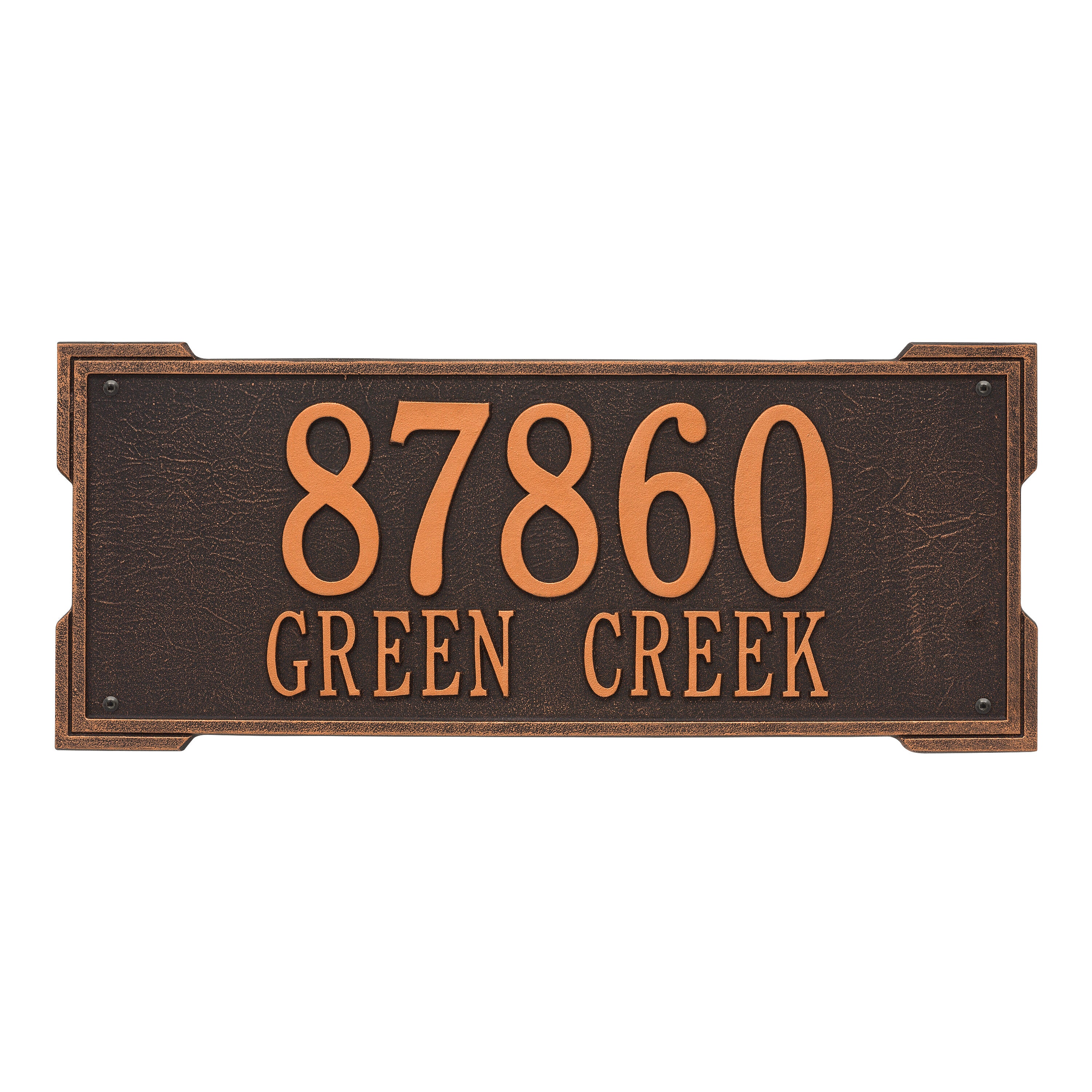 Roanoke Estate Wall Address Plaque