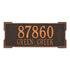 Roanoke Estate Wall Address Plaque