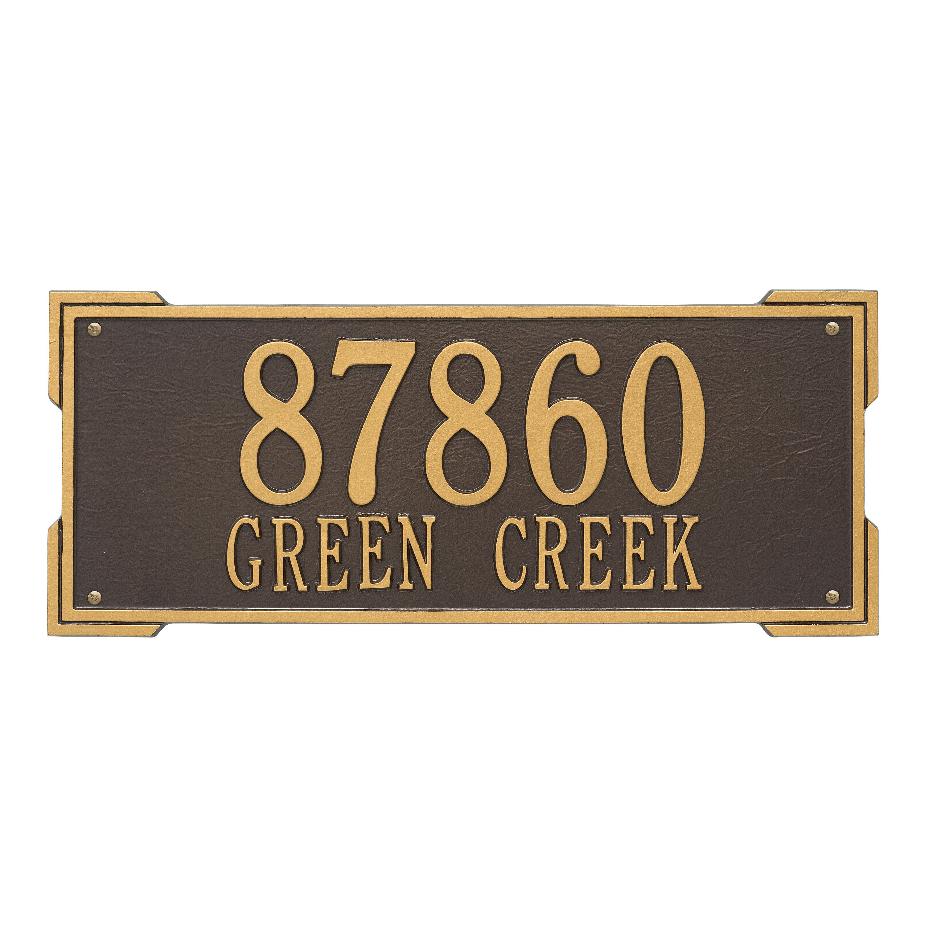 Roanoke Estate Wall Address Plaque