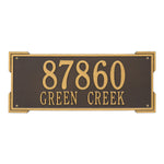 Roanoke Estate Wall Address Plaque
