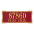 Roanoke Estate Wall Address Plaque