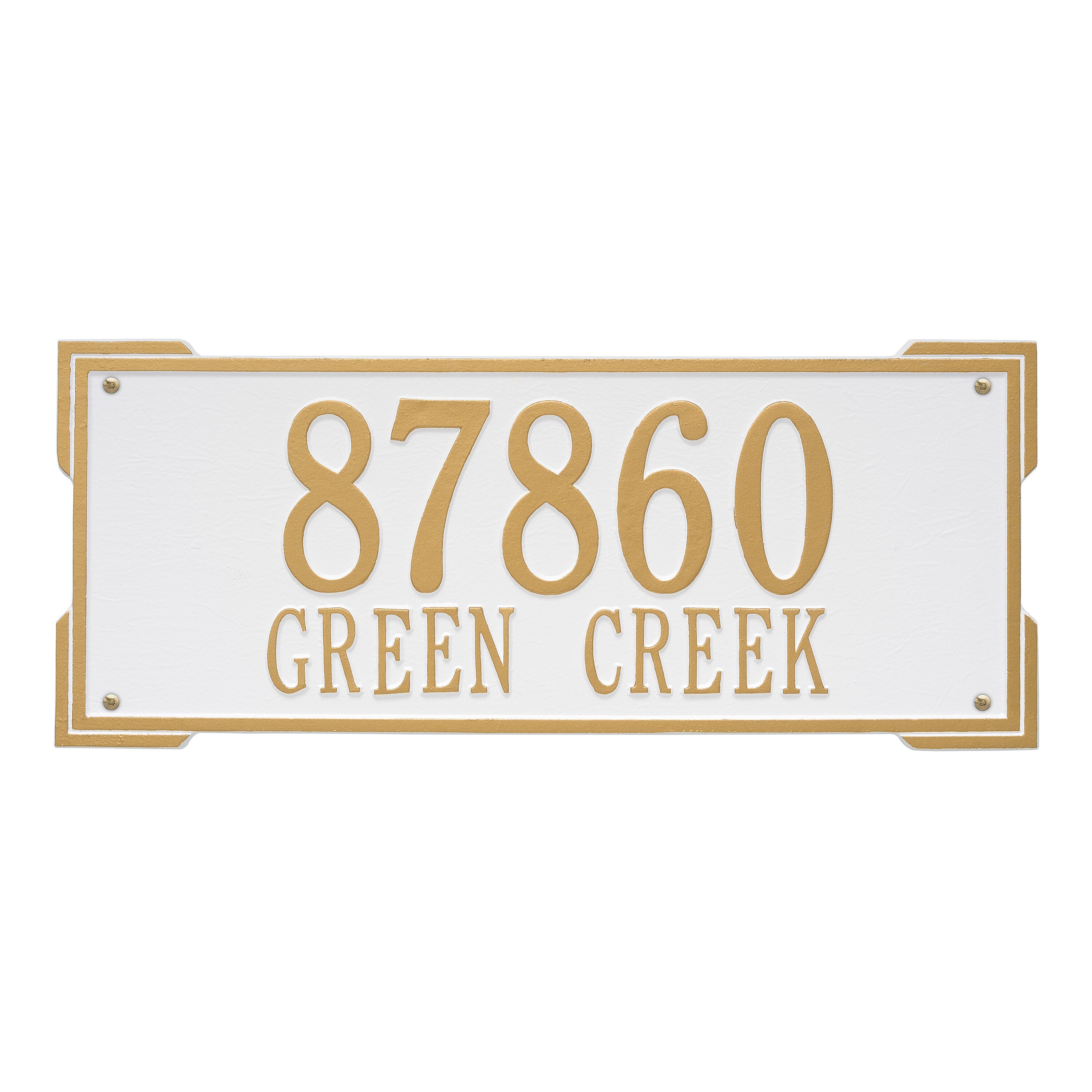 Roanoke Estate Wall Address Plaque