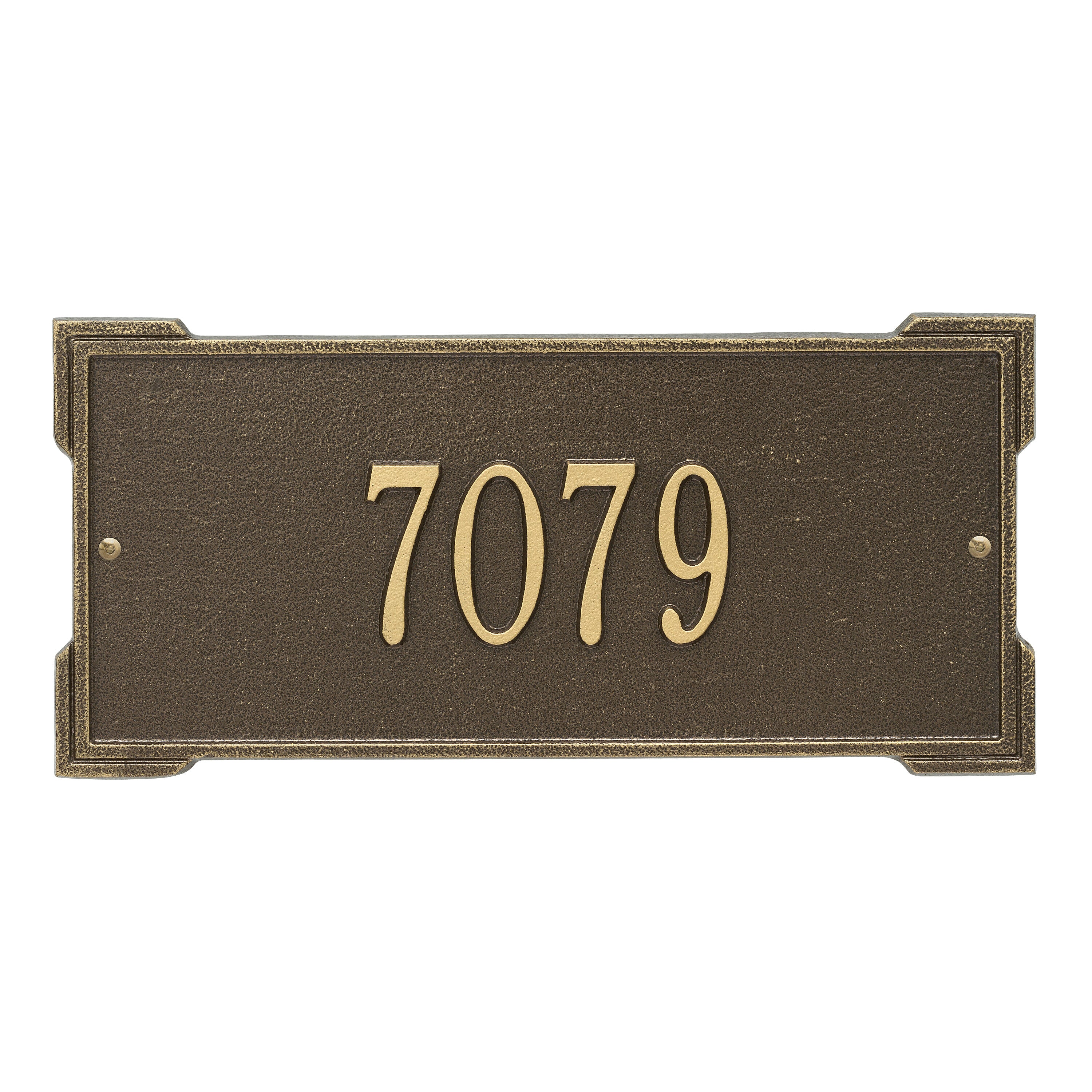 Roanoke Standard Wall Address Plaque