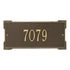Roanoke Standard Wall Address Plaque