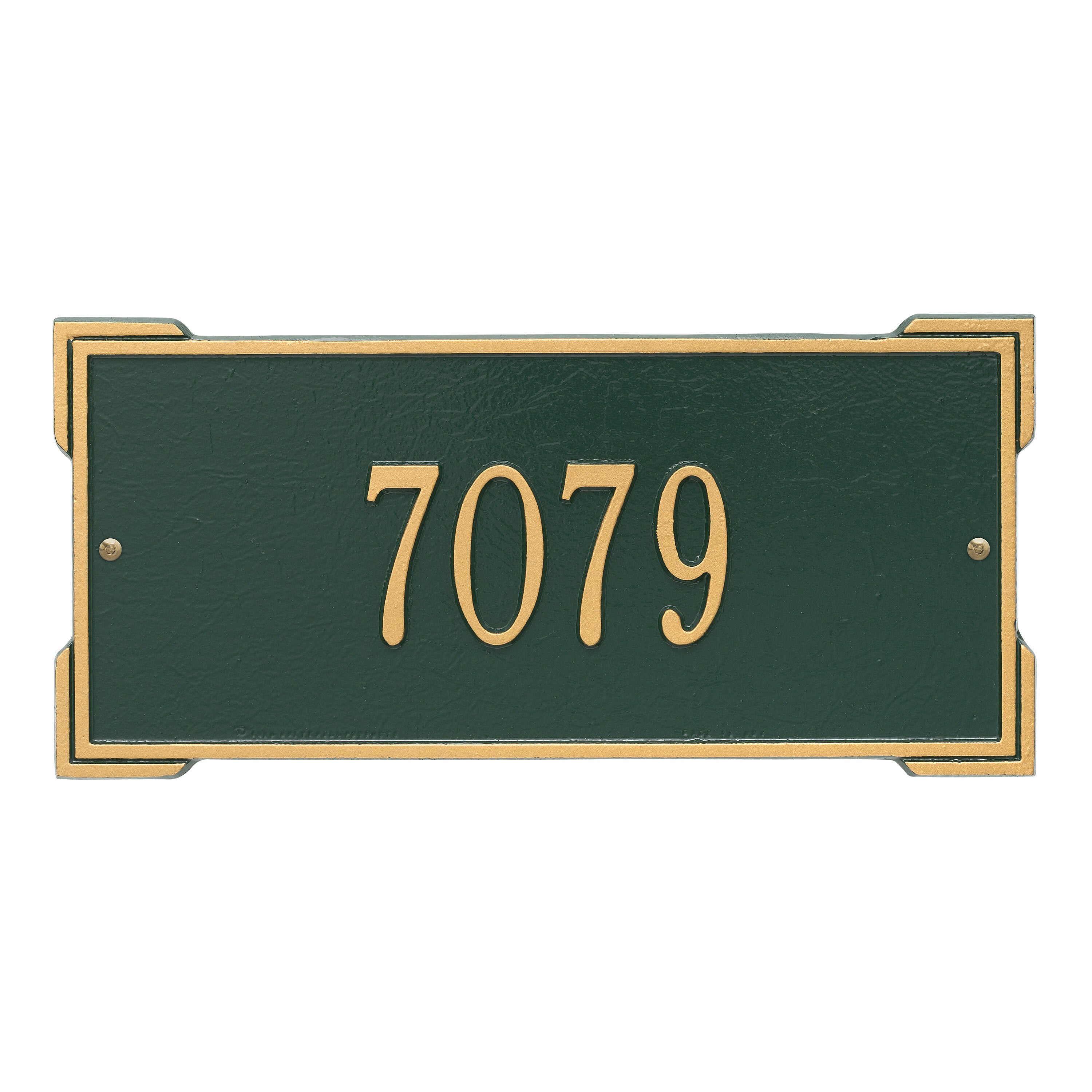 Roanoke Standard Wall Address Plaque