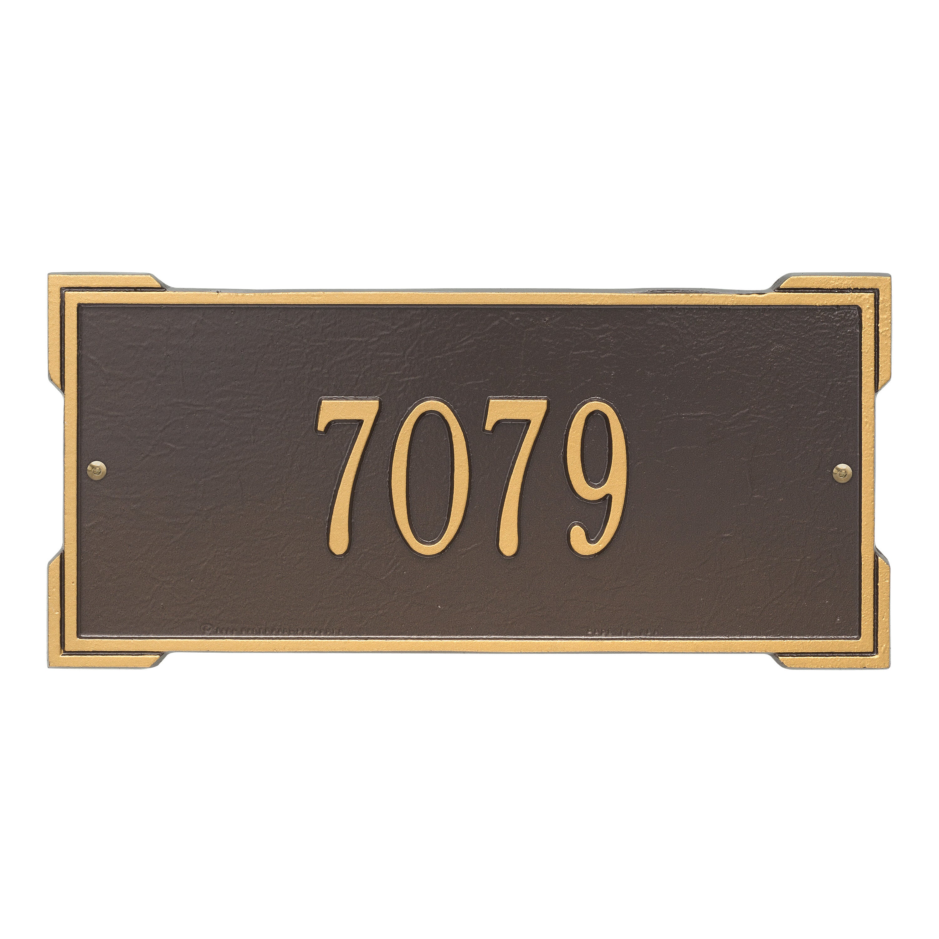 Roanoke Standard Wall Address Plaque