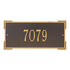 Roanoke Standard Wall Address Plaque