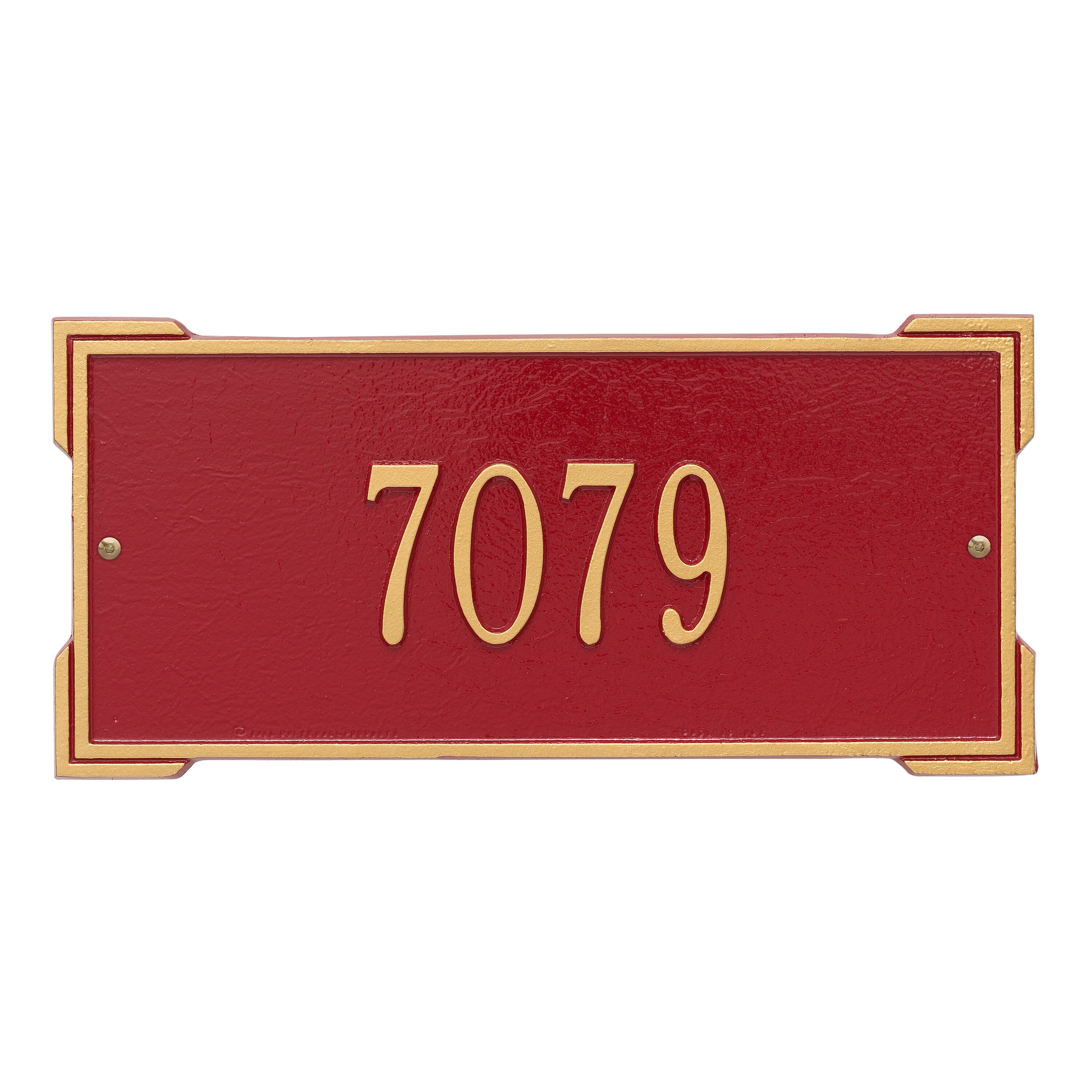 Roanoke Standard Wall Address Plaque