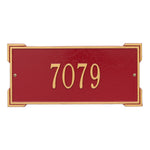 Roanoke Standard Wall Address Plaque
