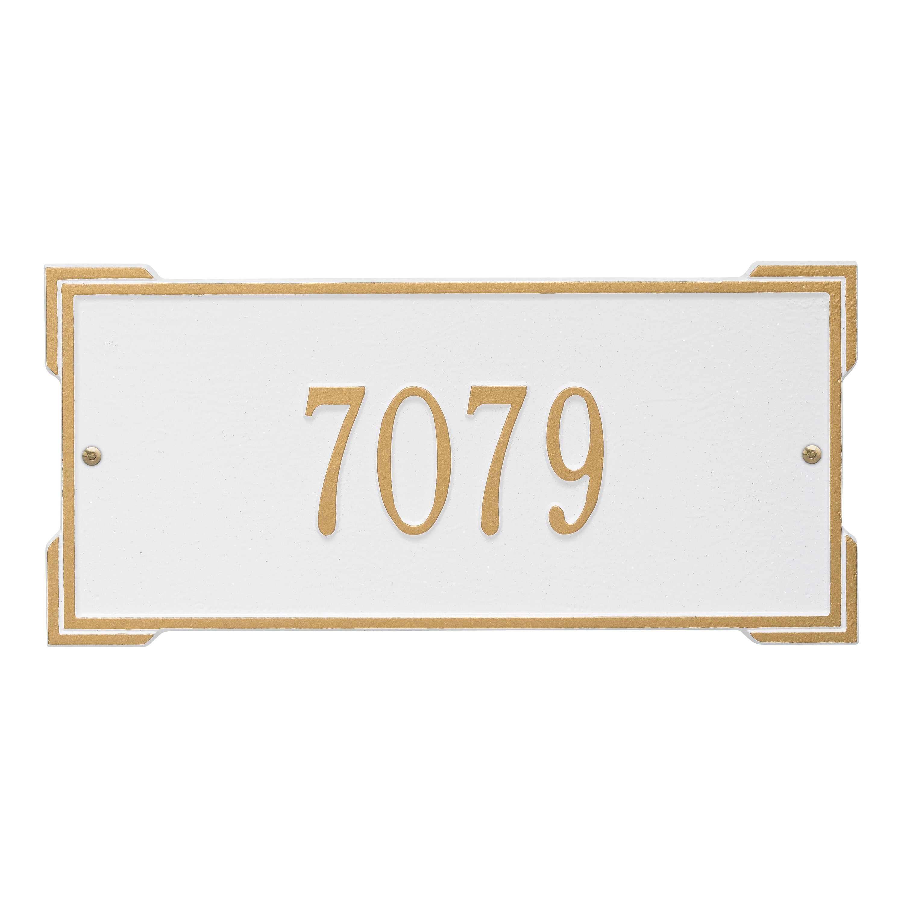 Roanoke Standard Wall Address Plaque