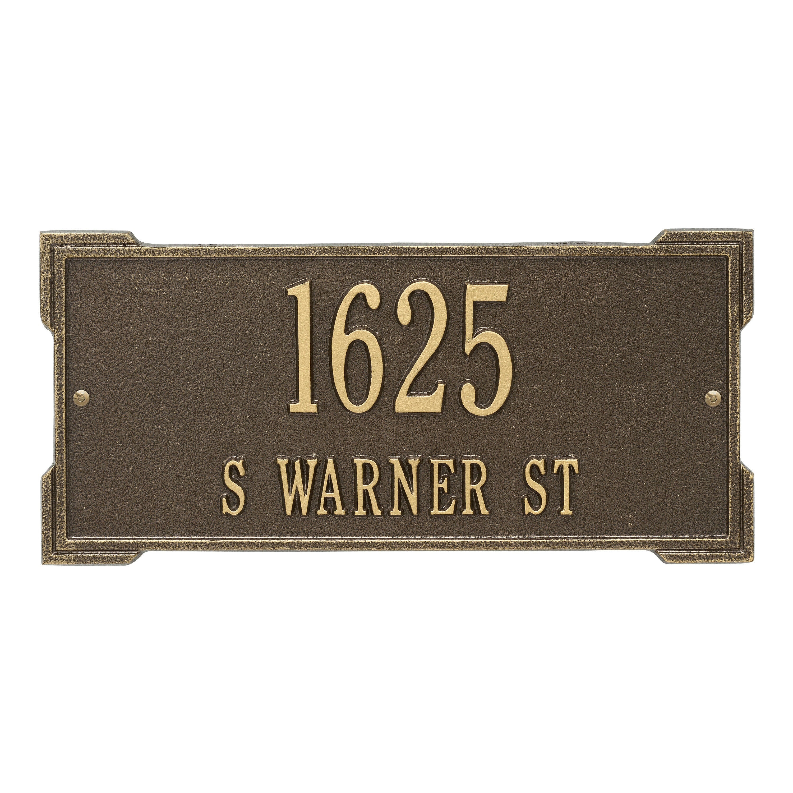 Roanoke Standard Wall Address Plaque