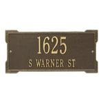 Roanoke Standard Wall Address Plaque