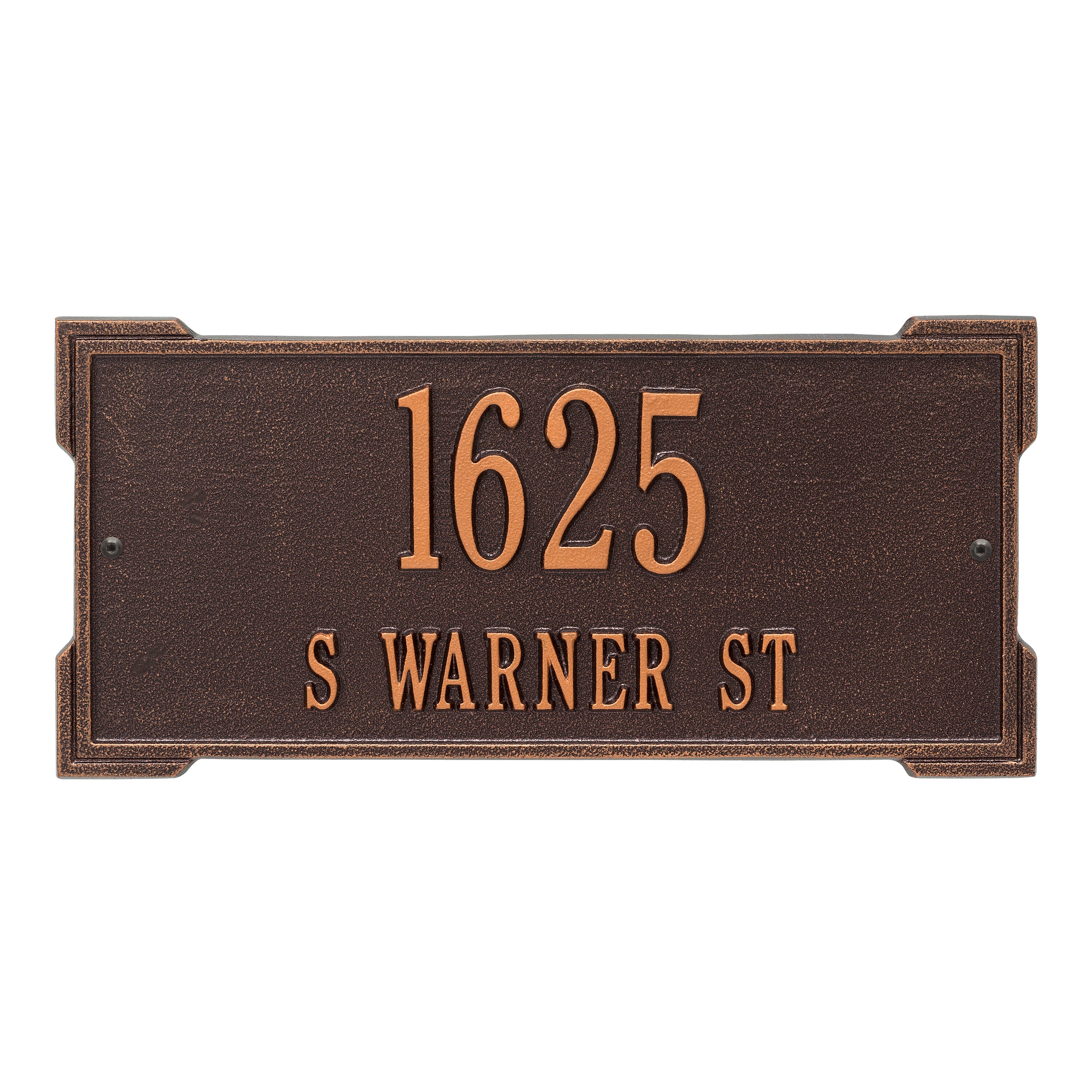 Roanoke Standard Wall Address Plaque
